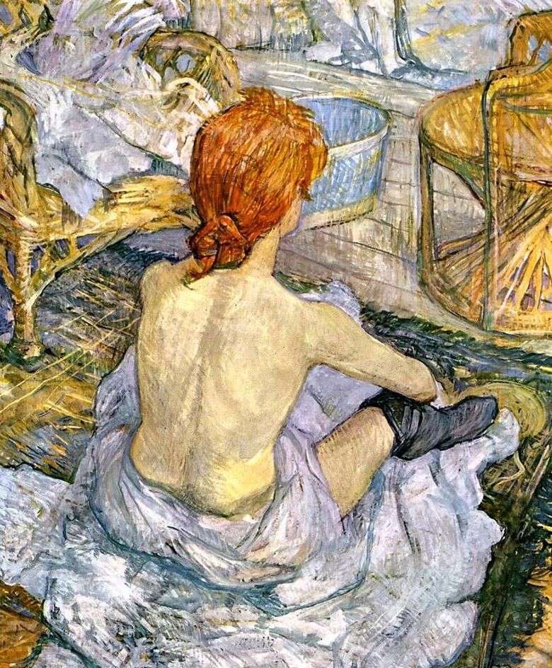 Kobieta w toalecie (WC)   Henri de Toulouse Lautrec