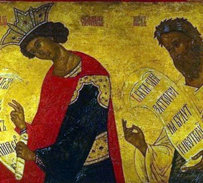 Obraz proroków Króla Salomona i Ezechiela