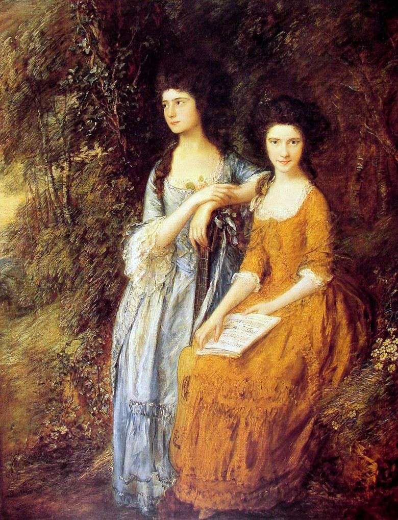 Portret Elizabeth i Mary Linley   Thomas Gainsborough