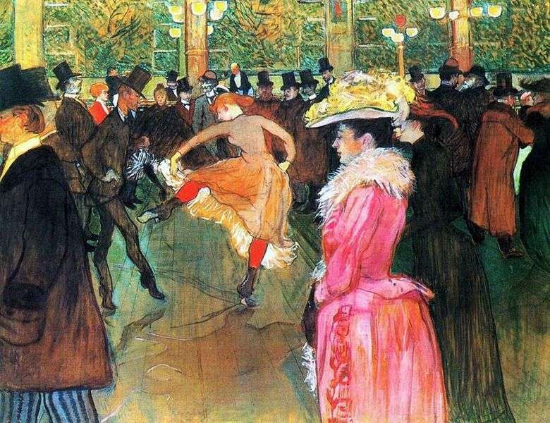 Taniec w Moulin Rouge   Henri de Toulouse Lautrec