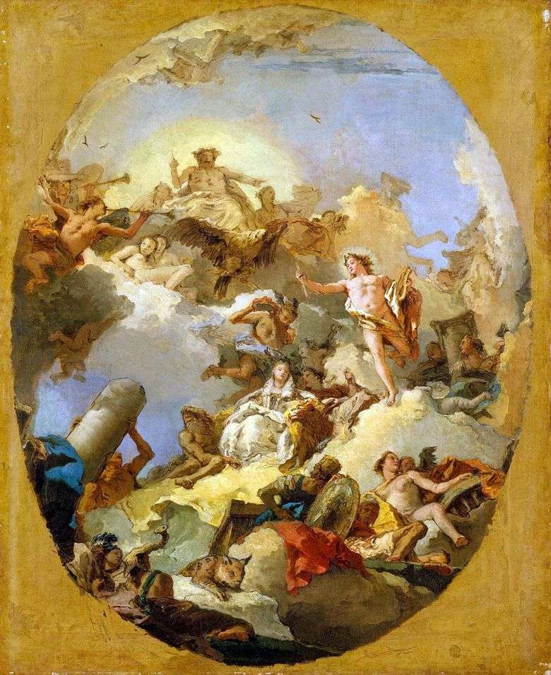 Apoteoza hiszpańskiej monarchii   Giovanni Battista Tiepolo