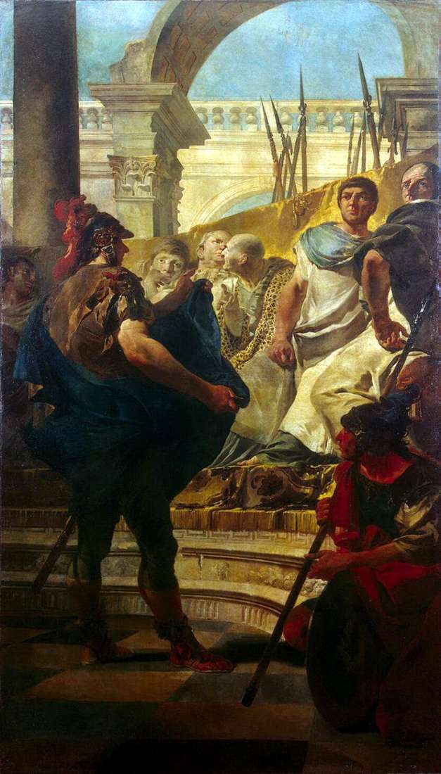 Quintus Fabius Maxim w Senacie Kartaginy   Giovanni Battista Tiepolo