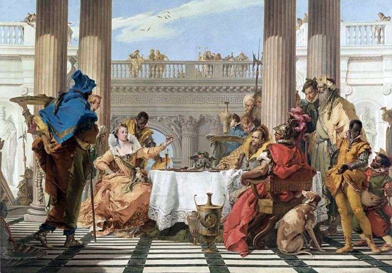 Uczta Kleopatry   Giovanni Battista Tiepolo