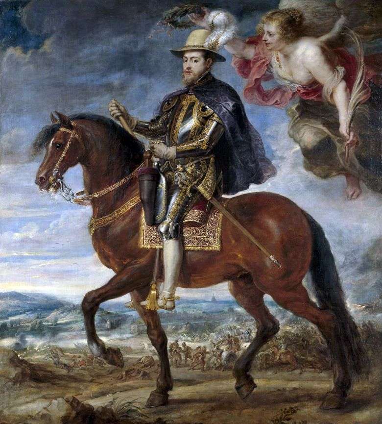 Portret konny Filipa II   Peter Rubens