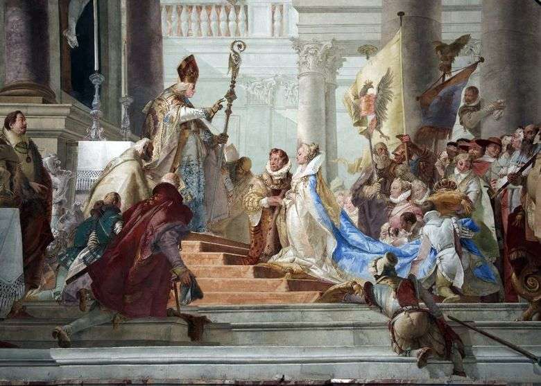 Ślub Friedricha Barbarossy i Beatrycze z Burgundii   Giovanni Battista Tiepolo