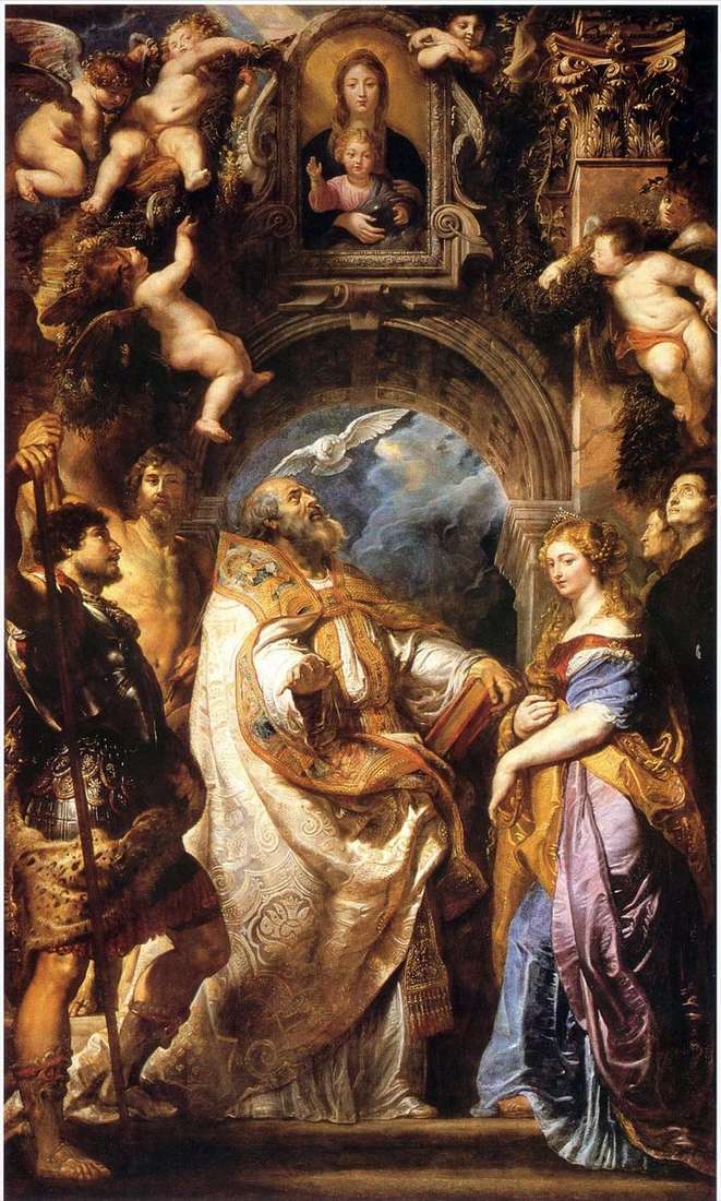Madonna z Dzieciątkiem, św. Grzegorz Wielki i święci   Peter Rubens