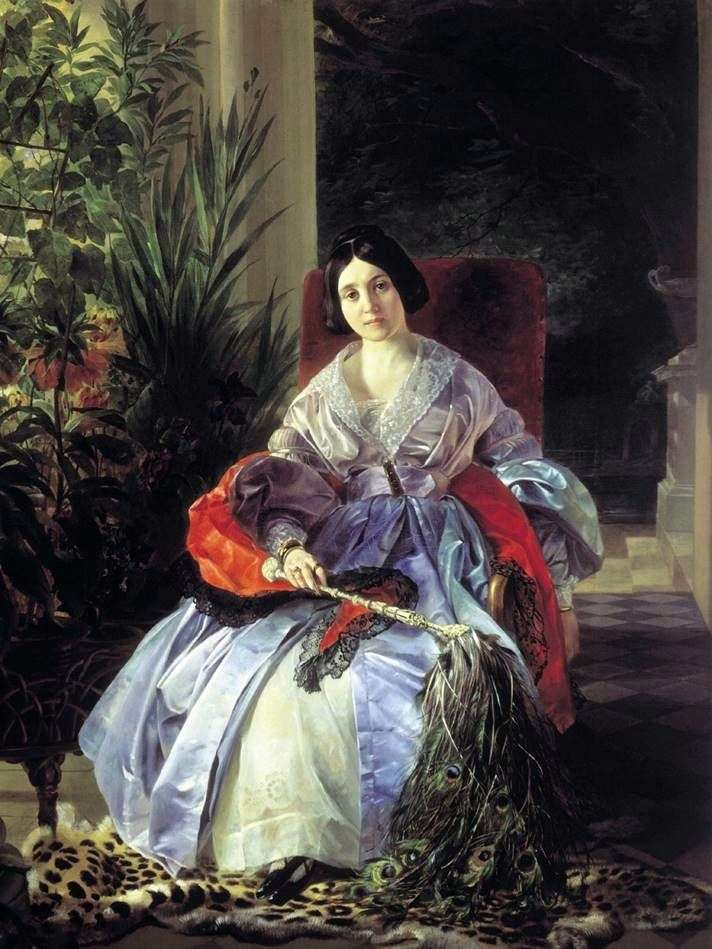 Portret Najwyższej Księżniczki Elizavety Pavlovna Saltykova   Karl Bryullov