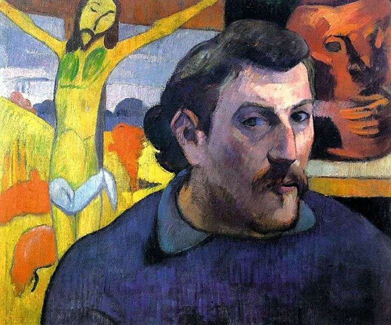 Autoportret z żółtym Chrystusem   Paul Gauguin