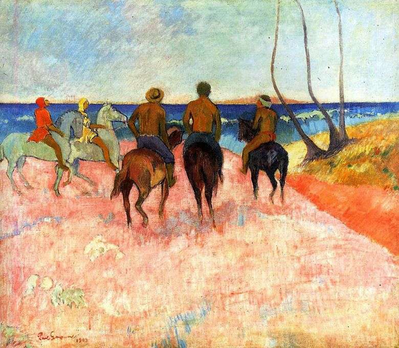 Riders on the Shore   Paul Gauguin