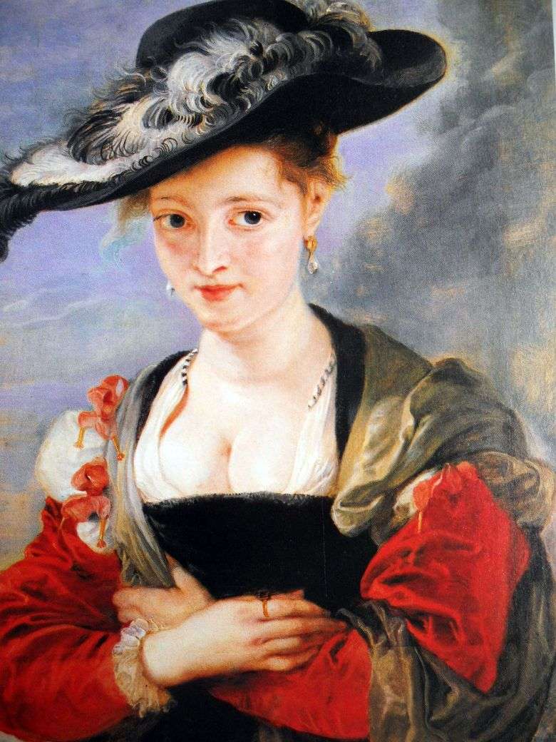 Portret damy w słomianym kapeluszu   Peter Rubens
