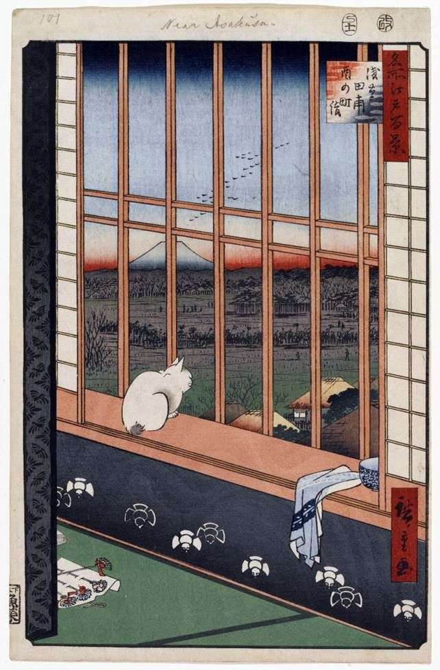 Torinomati pielgrzymka na polach Asakusa   Ando Hiroshige