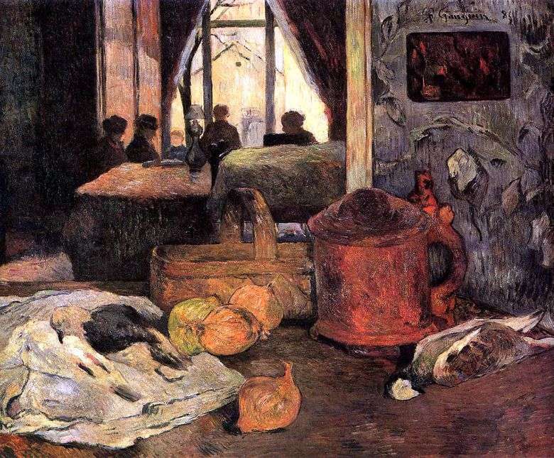 Martwa natura we wnętrzu, Kopenhaga   Paul Gauguin