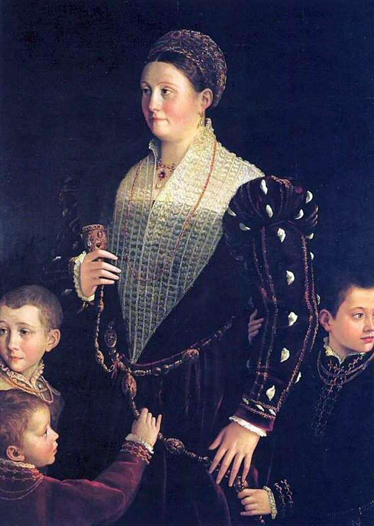 Wicehrabina Sansecondo z dziećmi   Francesco Parmigianino