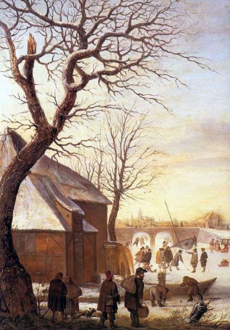 Zimowy krajobraz   Hendrick Averkamp