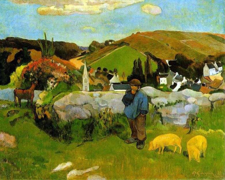 Stado wieprzowe, Bretania   Paul Gauguin