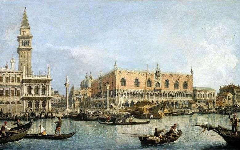Widok Pałacu Dożów w Wenecji   Antonio Canaletto