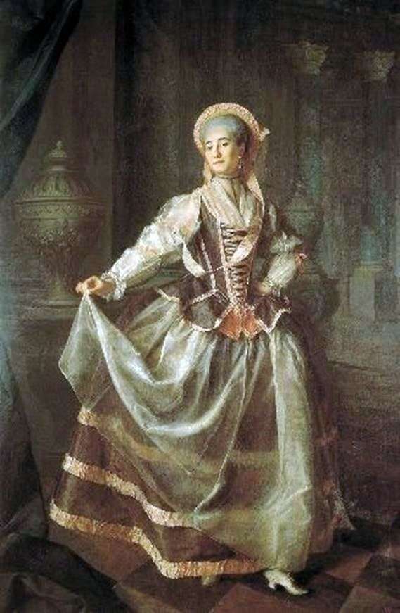Portret ucznia Cesarskiego Towarzystwa Edukacyjnego Szlachetnych Dziewcząt Alexandry Levshiny   Dmitry Levitsky