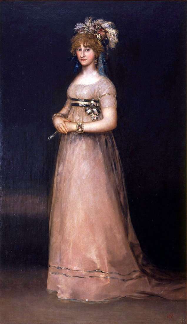 Portret hrabiny de Chinchon   Francisco de Goya