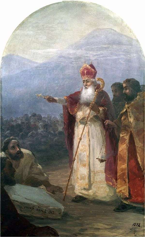 Chrzest ludu ormiańskiego. Grzegorz Iluminator   Ivan Aivazovsky