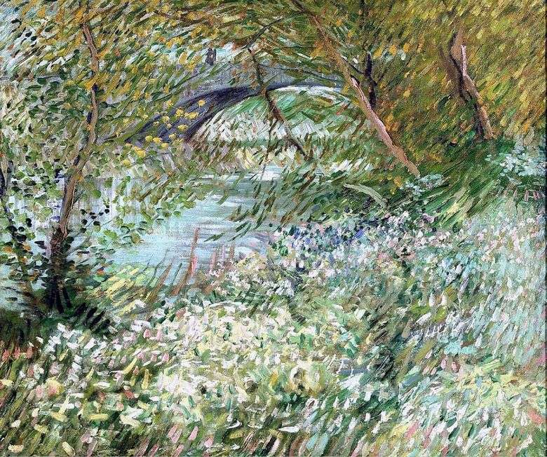 Wiosną brzegi Sekwany w Pont de Clichy   Vincent Van Gogh