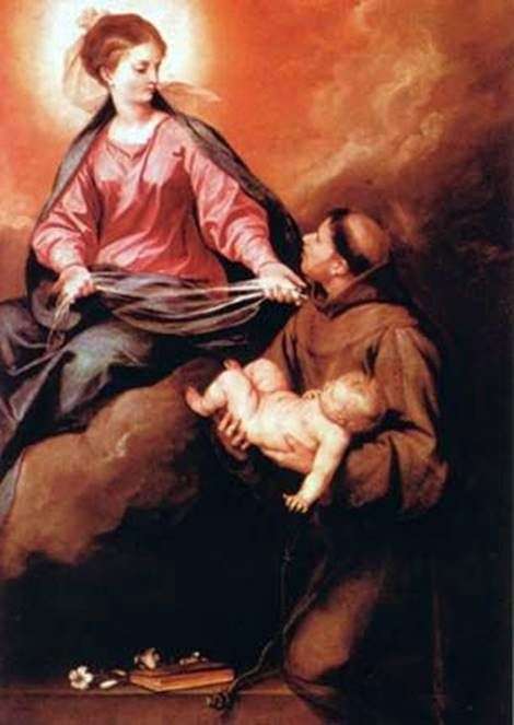 Wizja sv. Antonio Mother of God with Child   Alonso Cano