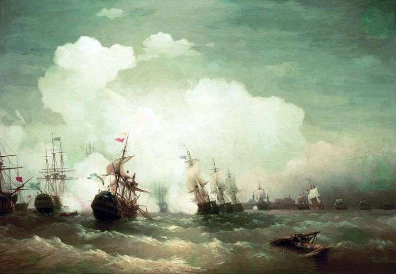 Bitwa morska Revela   Ivan Aivazovsky