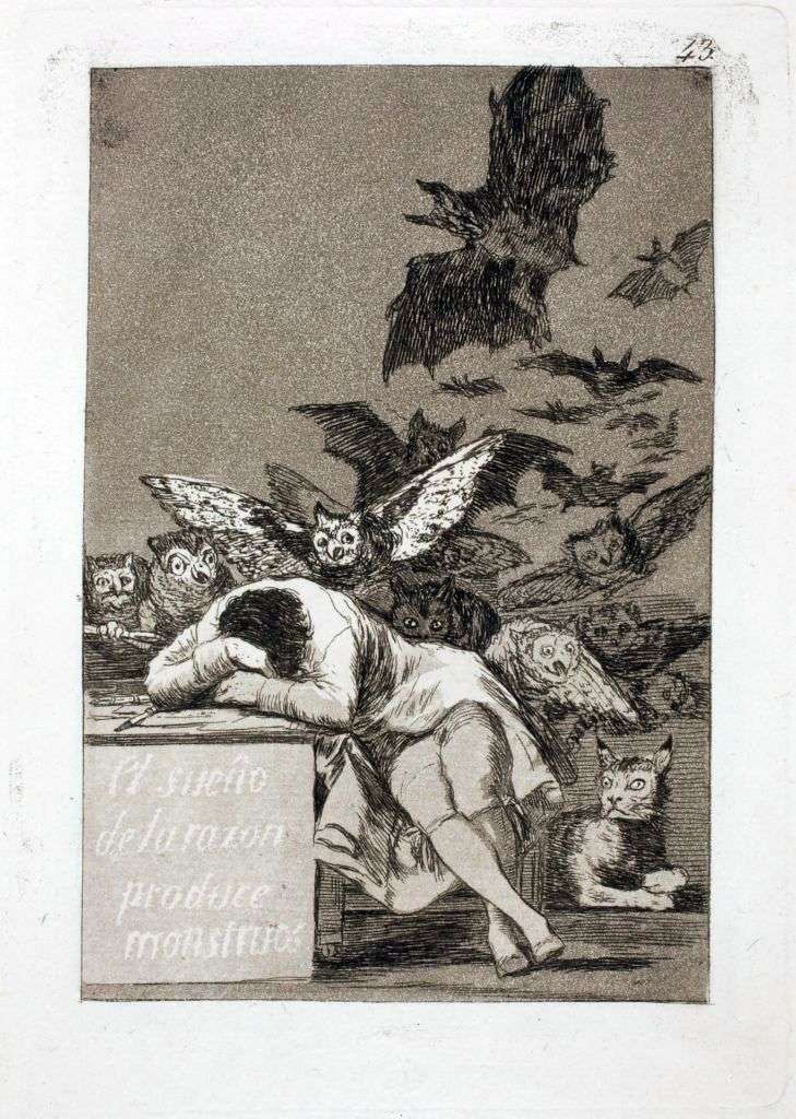 Sleep of Reason produkuje potwory   Francisco de Goya
