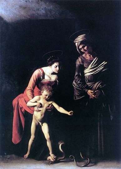 Madonna z wężem   Michelangelo Merisi da Caravaggio
