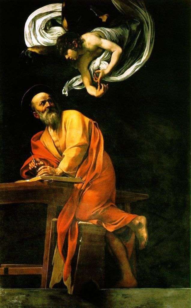 Święty Mateusz i Anioł   Michelangelo Merisi da Caravaggio