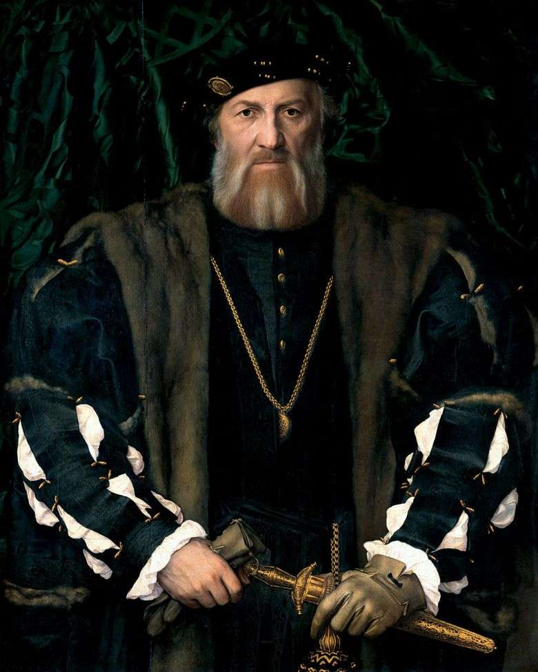 Portret francuskiego ambasadora w Anglii Sir Moreta Charlesa de Soliera   Hansa Holbeina