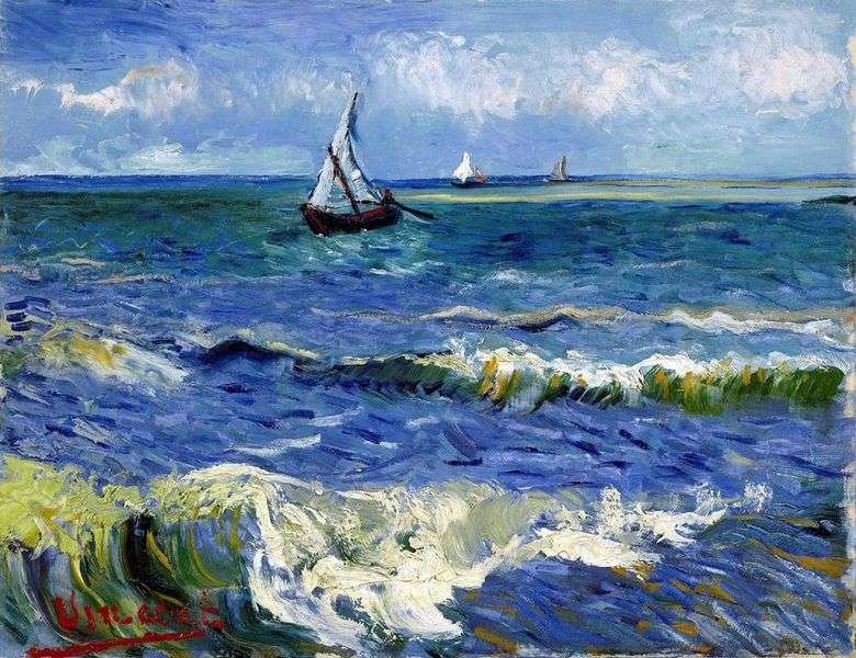 Seascape w Saint Marie   Vincent Van Gogh