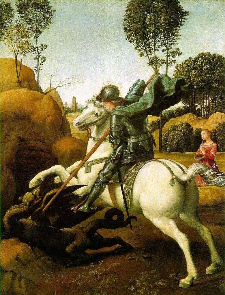Bitwa o św. Jerzego ze smokiem   Rafael Santi