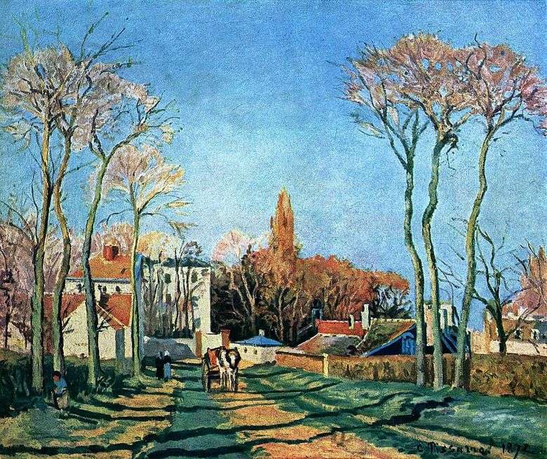 Wejście do wioski Voisin   Camille Pissarro