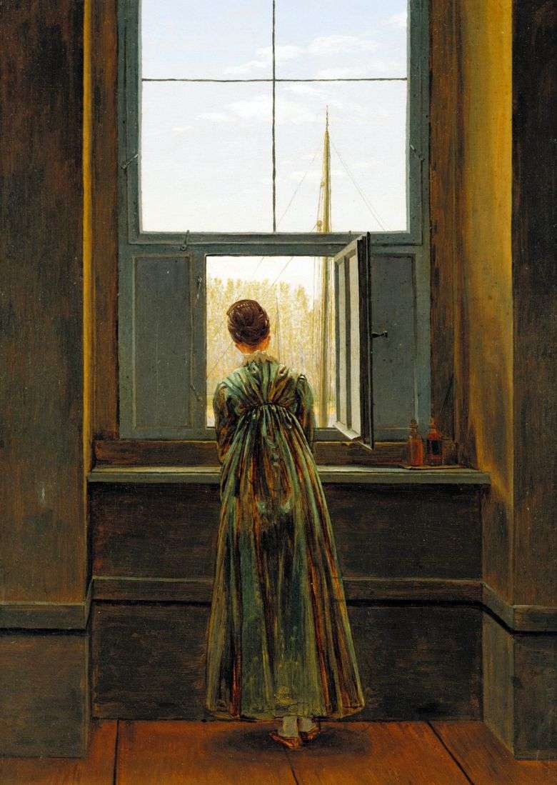 Kobietą przy oknie jest Caspar David Friedrich