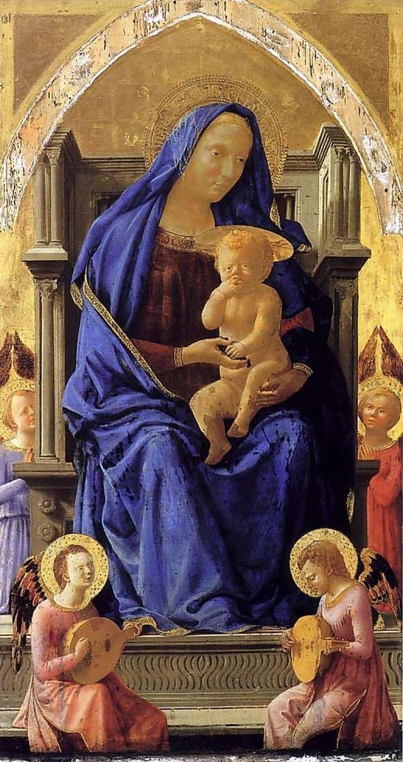 Madonna z Dzieciątkiem z Aniołami   Tommaso di Giovanni Masaccio