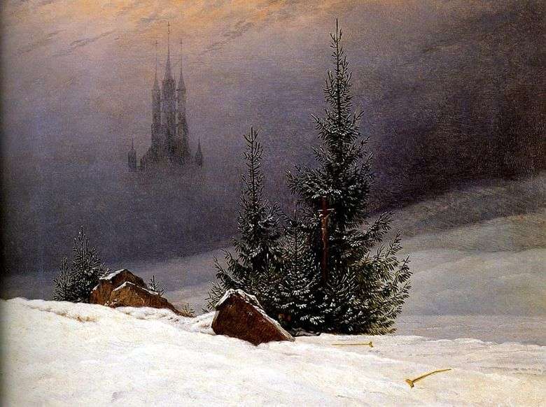 Zimowy krajobraz   Caspar David Friedrich