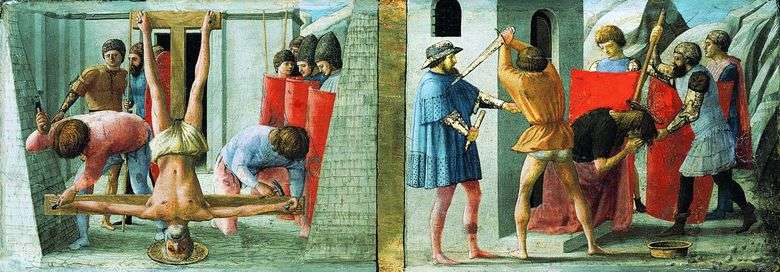 Ukrzyżowanie Piotra i ścięcie Jana Chrzciciela   Masaccio