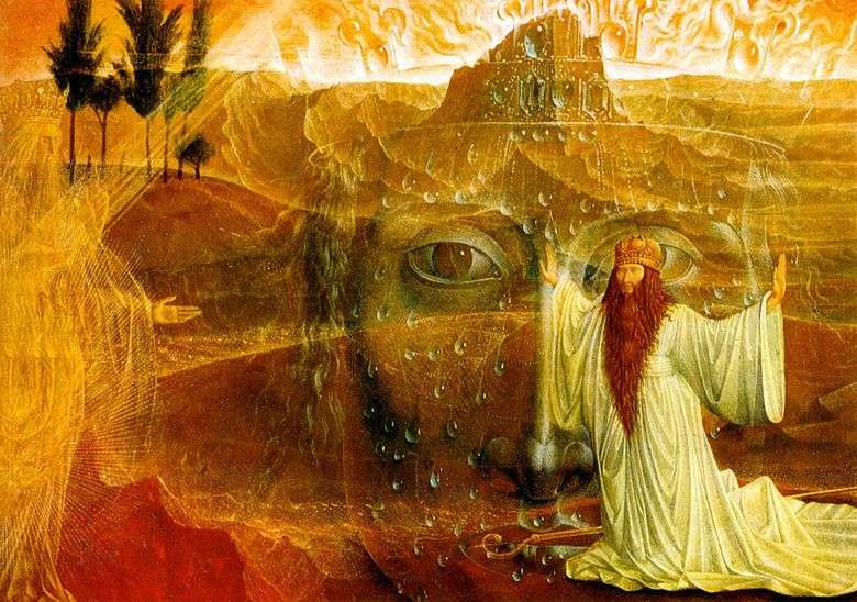 Mojżesz i płonący krzak   Ernst Fuchs