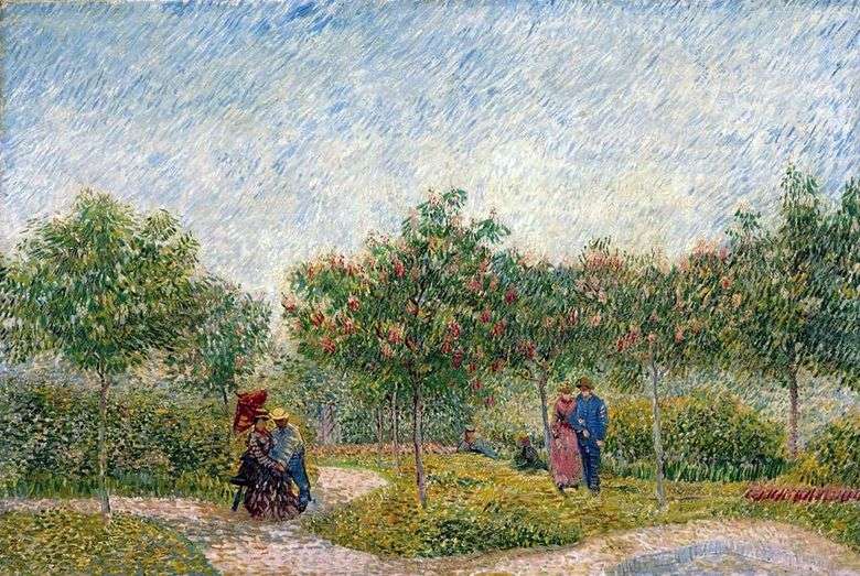 Pary w Parc d'Argenson w Anyier   Vincent Van Gogh