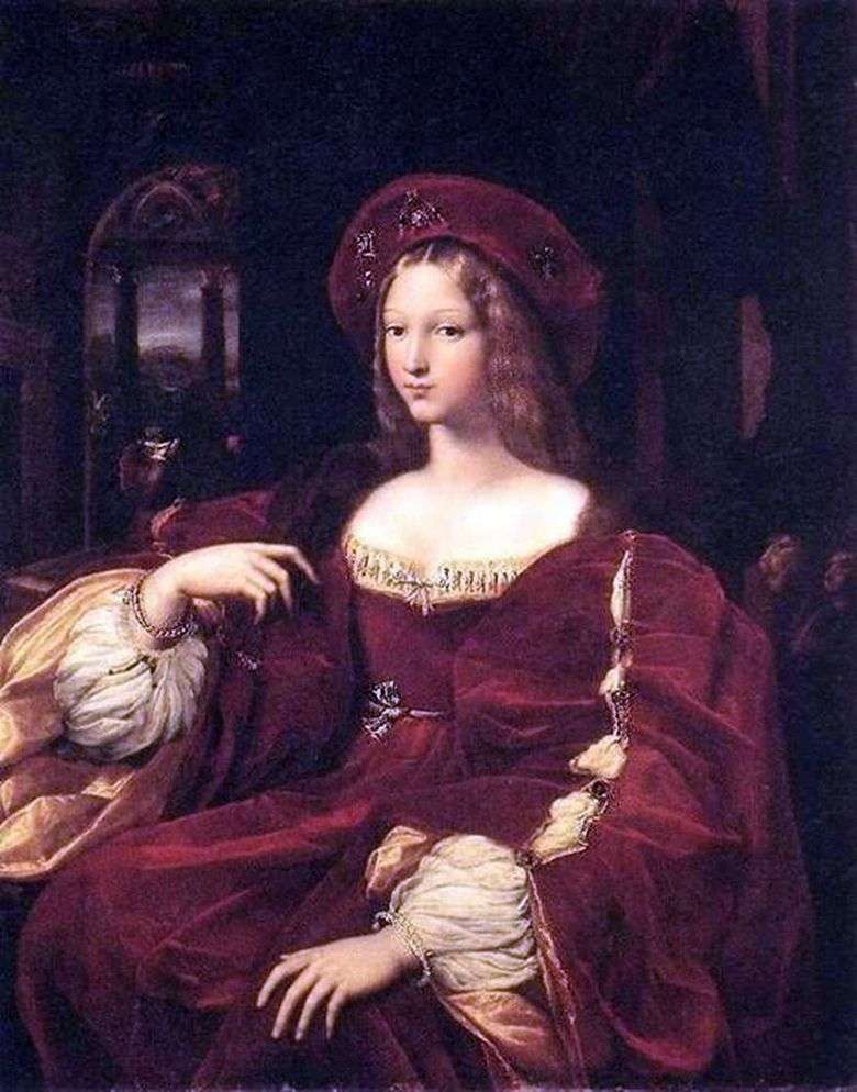 Portret Jeanne de Aragon   Rafael Santi