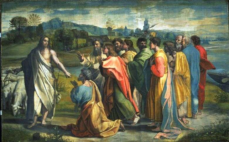 Powołanie Apostoła Piotra przez Chrystusa   Rafael Santi