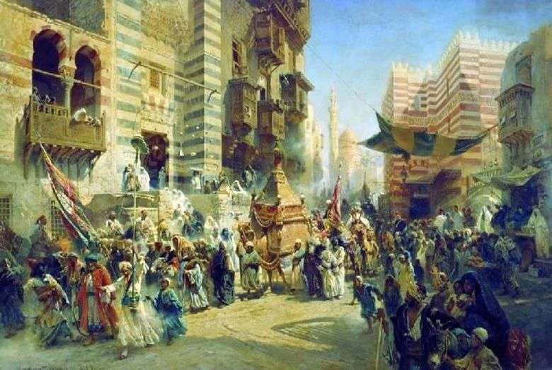 Przeniesienie świętego dywanu w Kairze   Konstantin Egorovich Makovsky