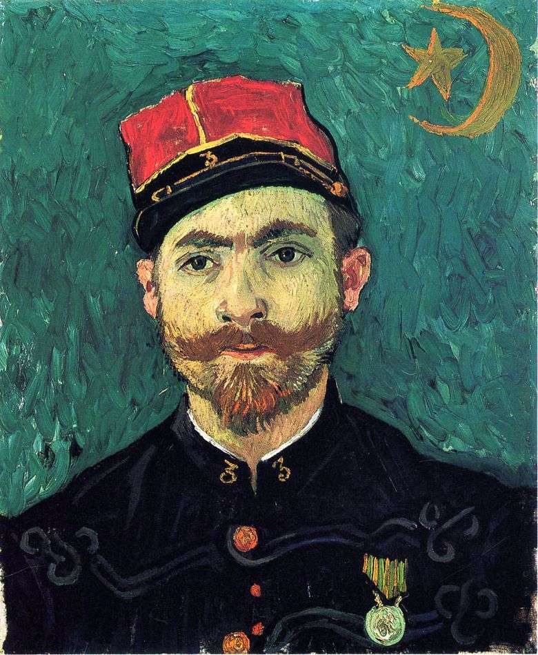 Portret jagły, podporucznik pułku Zouava   Vincent Van Gogh