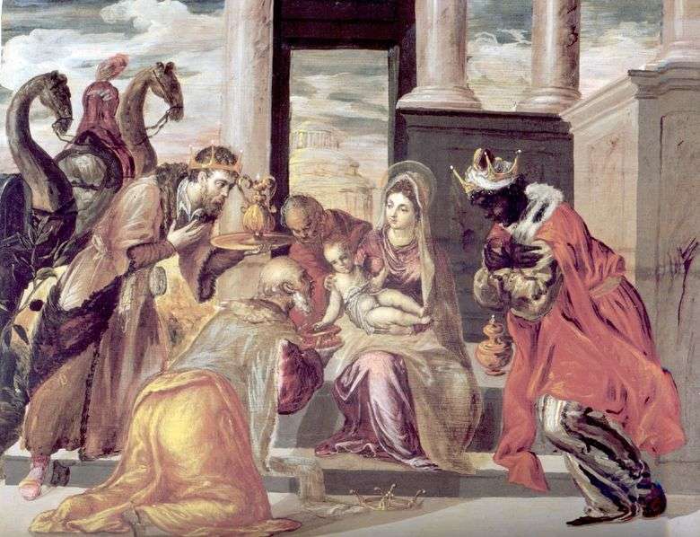 Adoracja Trzech Króli   El Greco