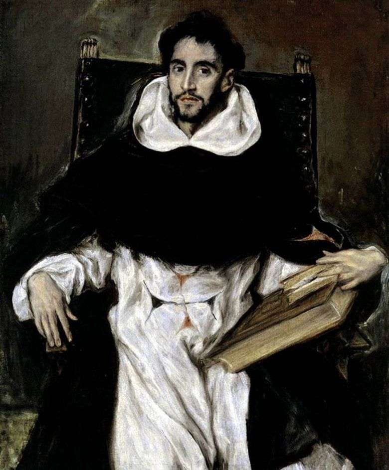 Portret mnicha Ortencio Paravisino   El Greco
