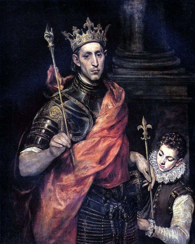 Saint Louis, król Francji i Page   El Greco