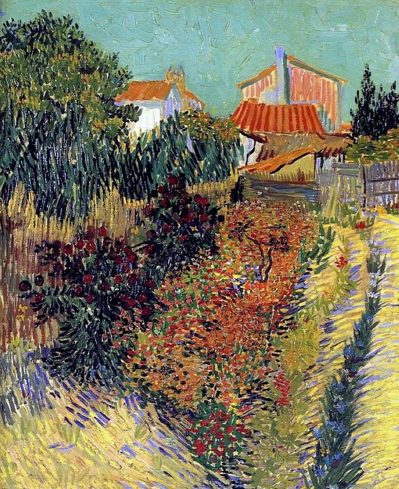 Ogród za domem   Vincent Van Gogh