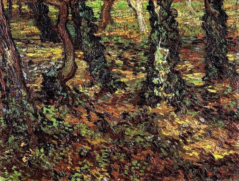 Pnie drzew z bluszczem   Vincent Van Gogh