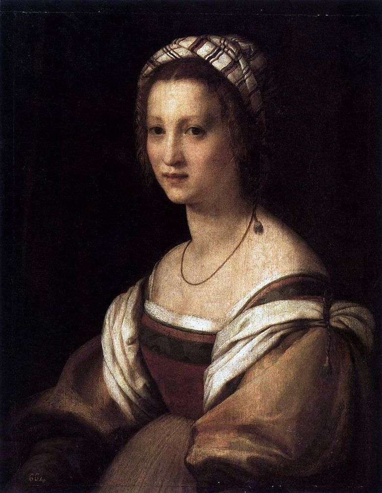 Portret żony artysty.   Andrea del Sarto