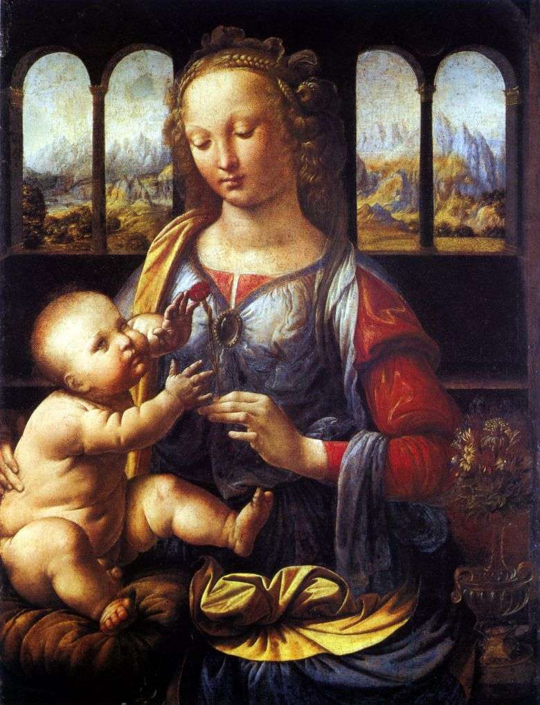 Madonna Goździka   Leonardo Da Vinci